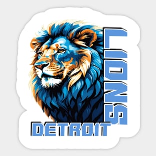 Detroit lions Sticker